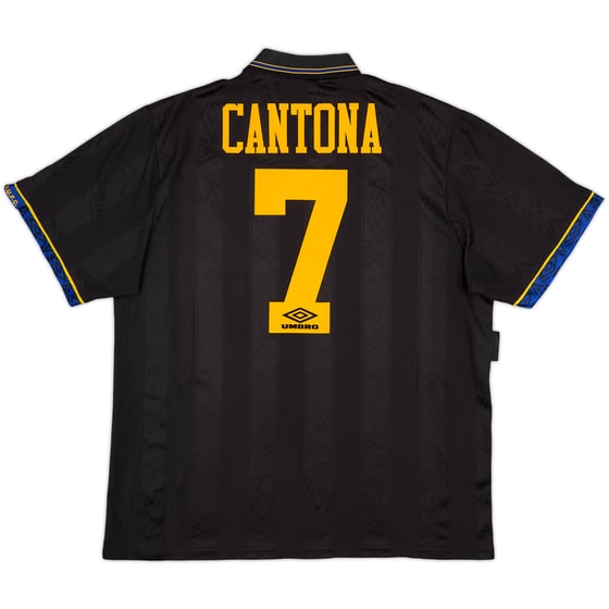 1993-95 Manchester United Away Shirt Cantona #7 - 7/10 - (XL)