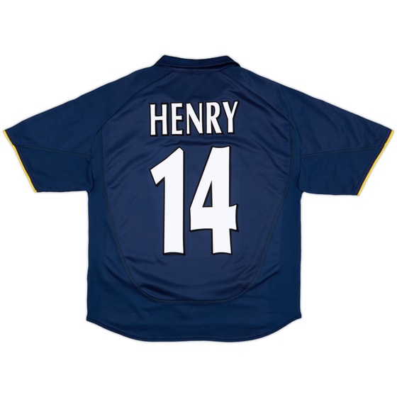 2000-02 Arsenal European Shirt Henry #14 - 9/10 - (XL.Boys)