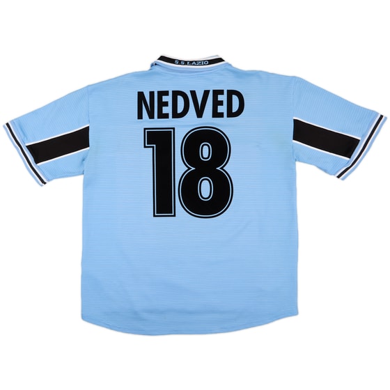 1998-00 Lazio Home Shirt Nedved #18 - 9/10 - (XL)