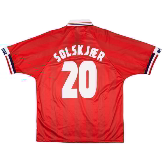 1998-00 Norway Home Shirt Solskjaer #20 - 9/10 - (XL)