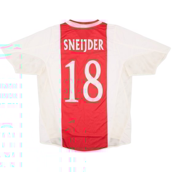 2004-05 Ajax Home Shirt Sneijder #18 - 5/10 - (M)