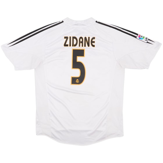 2004-05 Real Madrid Home Shirt Zidane #5 - 6/10 - (L)