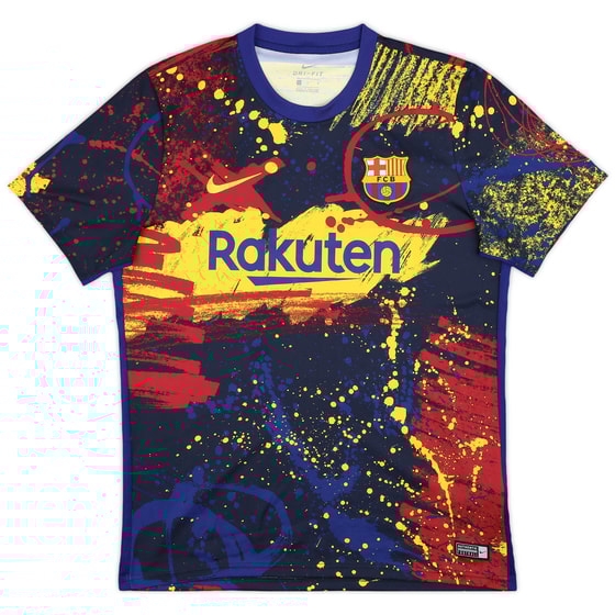 2020-21 Barcelona Nike Training Shirt - 9/10 - (L)