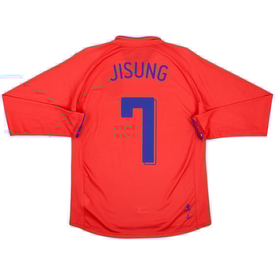 2006-08 South Korea Home L/S Shirt Ji Sung #7 (M)