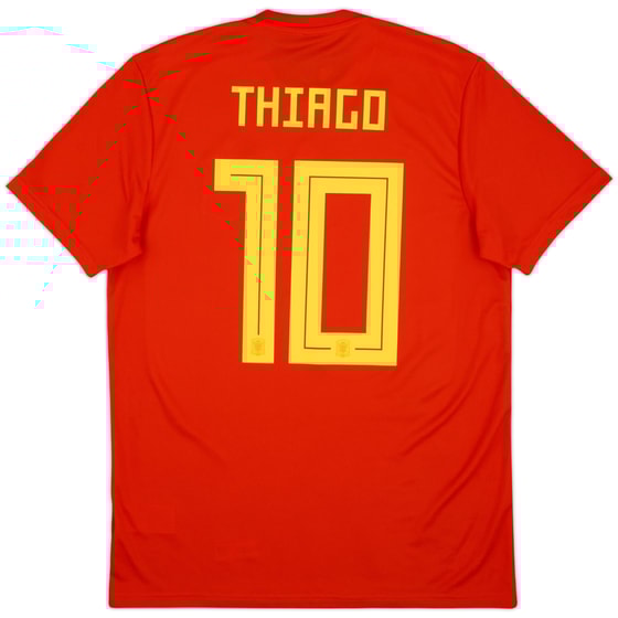 2018-19 Spain Home Shirt Thiago #10 (M)