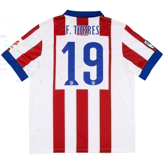 2014-15 Atletico Madrid Home Shirt F. Torres #19 (XL)