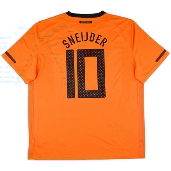 2010-11 Netherlands Home Shirt Sneijder #10 (XL)