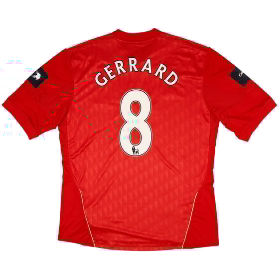 2010-12 Liverpool Home Shirt Gerrard #8 (XL)