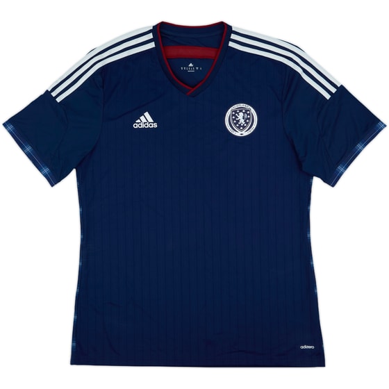 2014-15 Scotland Player Issue Home Shirt - 10/10 - (XL)