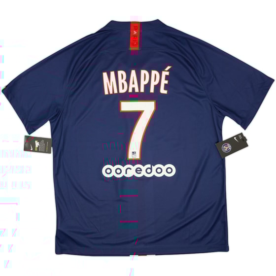 2019-20 Paris Saint-Germain Fourth Shirt Mbappe #7 - 9/10 - (L)