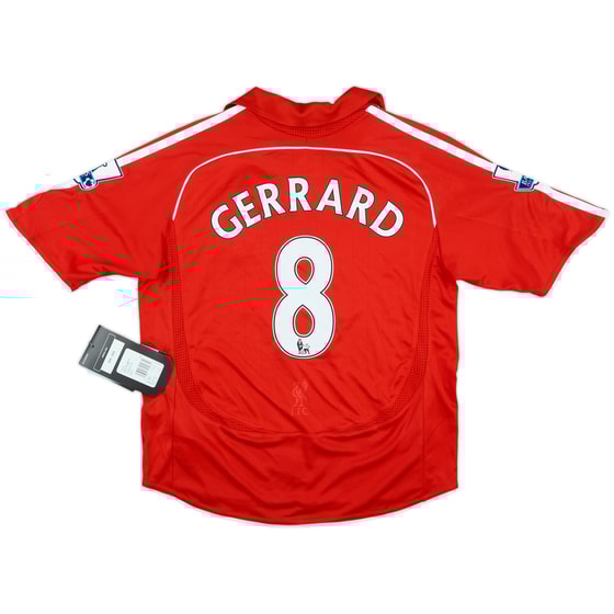 2006-08 Liverpool Home Shirt Gerrard #8 (S.Boys)