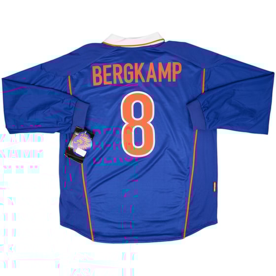 1998-00 Netherlands Player Issue Away L/S Shirt Bergkamp #8 (XL)