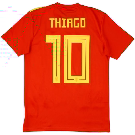 2018-19 Spain Home Shirt Thiago #10 - 8/10 - (S)
