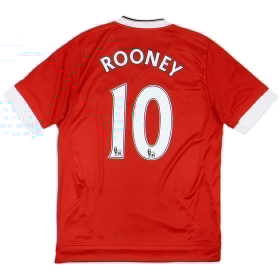 2015-16 Manchester United Home Shirt Rooney #10 - 6/10 - (M)