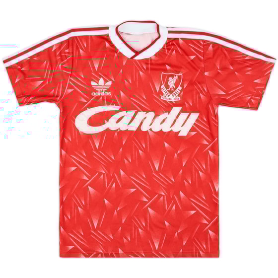 1989-91 Liverpool Home Shirt - 7/10 - (L.Boys)