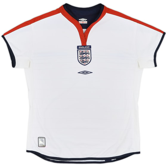 2003-05 England Home Shirt - 8/10 - (Women's XL)