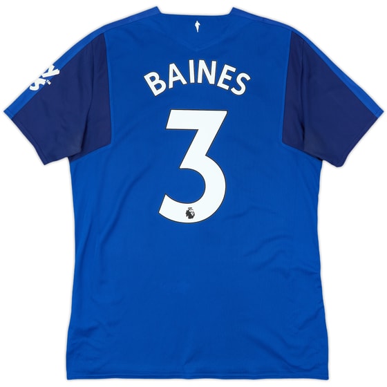 2017-18 Everton Home Shirt Baines #3 - 7/10 - (L)