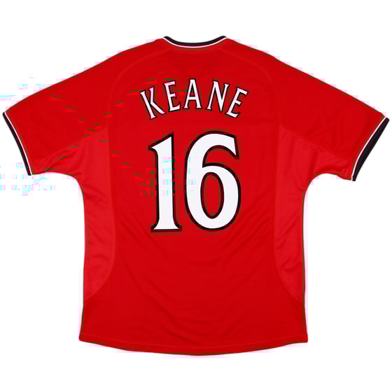 2000-02 Manchester United Home Shirt Keane #16 - 9/10 - (L)
