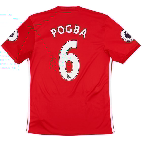 2016-17 Manchester United Home Shirt Pogba #6 - 10/10 - (S)
