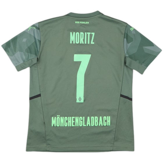 2021-22 Borussia Monchengladbach Away Shirt Moritz #7 - 6/10 - (M.Boys)