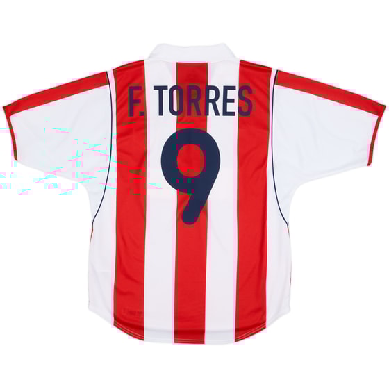 2001-02 Atletico Madrid Home Shirt F.Torres #9 - 9/10 - (M)