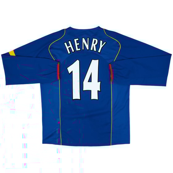 2004-06 Arsenal Away L/S Shirt Henry #14 - 9/10 - (L)