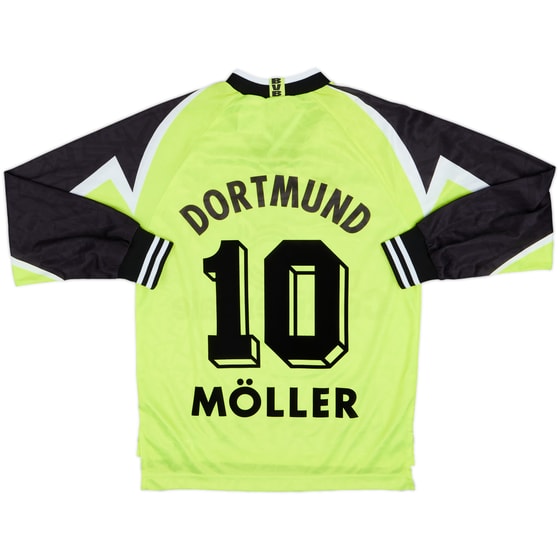1995-96 Borussia Dortmund Home L/S Shirt Moller #10 - 8/10 - (XS)