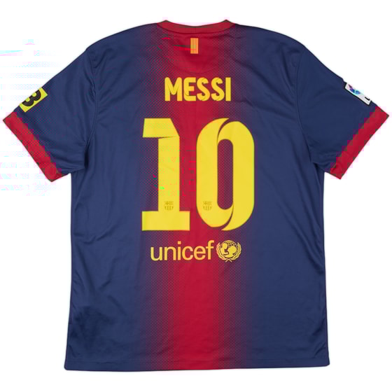 2012-13 Barcelona Home Shirt Messi #10 - 8/10 - (L)