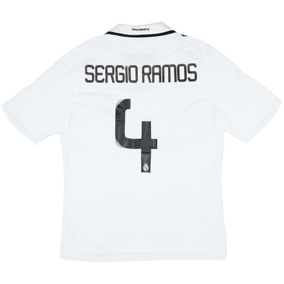 2008-09 Real Madrid Home Shirt Sergio Ramos #4 - 8/10 - (L)