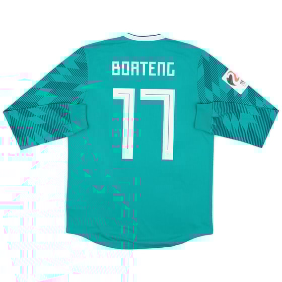 2018 Germany Match Issue Away L/S Shirt Boateng #17