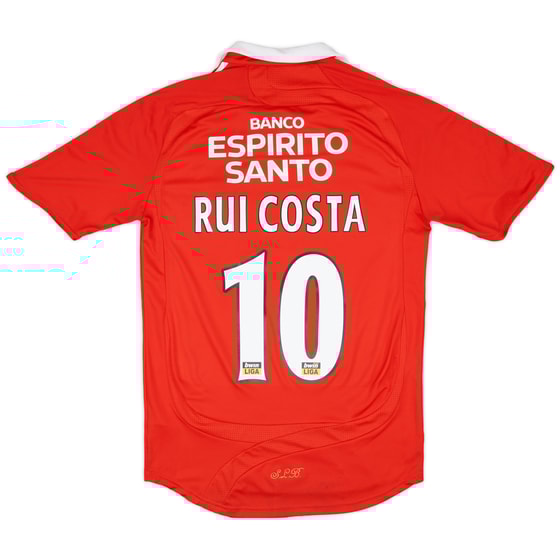 2007-08 Benfica Home Shirt Rui Costa #10 - 8/10 - (S)