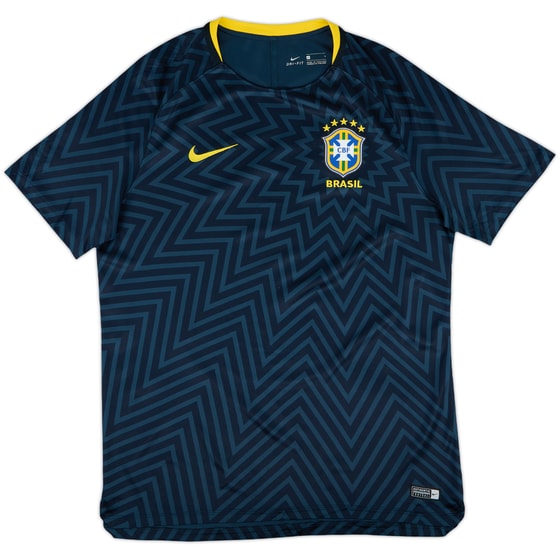 2018 Brazil Nike Pre-Match Training Shirt - 8/10 - (L)