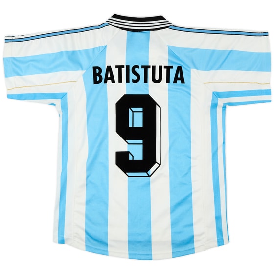 1998-99 Argentina Home Shirt Batistuta #9 - 9/10 - (XS)