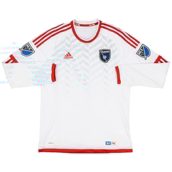 2015 San Jose Earthquakes Authentic Away L/S Shirt (L)