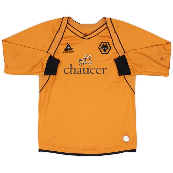 2006-08 Wolves Home L/S Shirt - 5/10 - (XL.Boys)