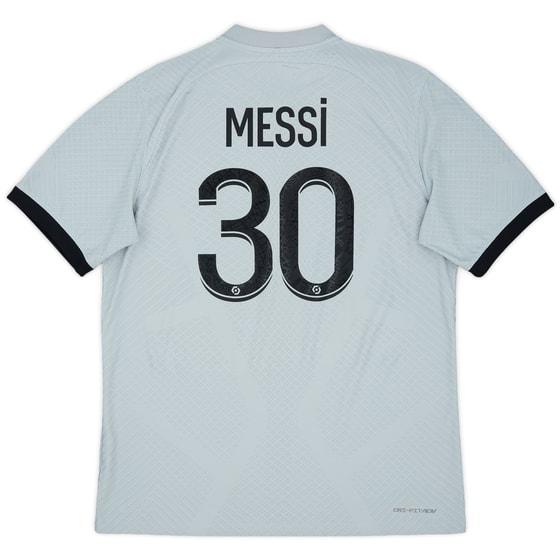 2022-23 Paris Saint-Germain Authentic Away Shirt Messi #30 - 8/10 - (L)