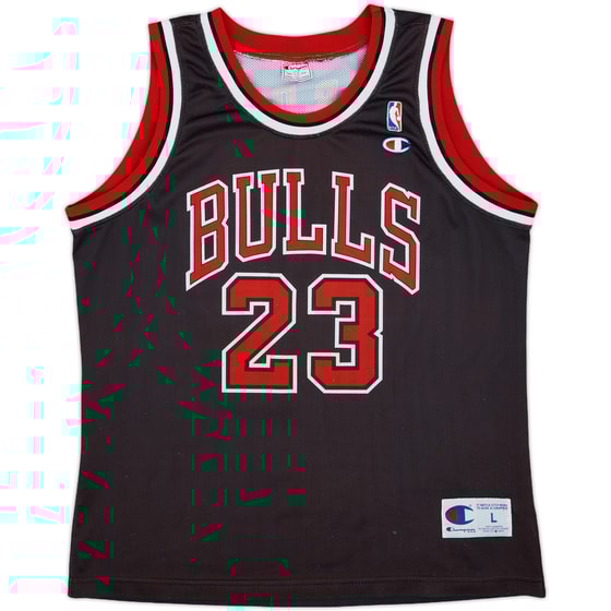 1997-98 Chicago Bulls Jordan #23 Champion Alternate Jersey - 6/10 - (L)