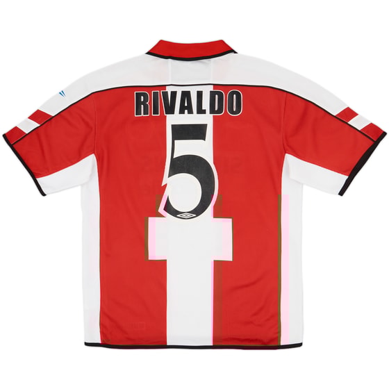 2003-04 Olympiakos Home Shirt Rivaldo #5 - 7/10 - (XL)