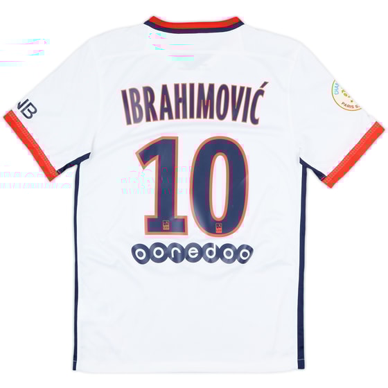 2015-16 Paris Saint-Germain Away Shirt Ibrahimovic #10 - 7/10 - (S)