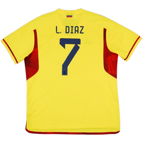 2022-23 Colombia Home Shirt L.Diaz #7 - 8/10 - (XXL)