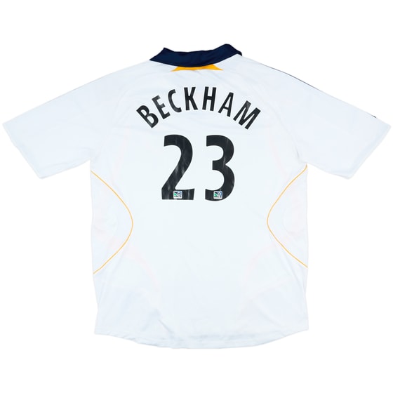 2007-08 LA Galaxy Home Shirt Beckham #23 - 6/10 - (XXL)
