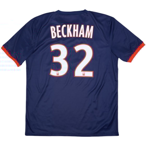 2013-14 Paris Saint-Germain Home Shirt Beckham #32 - 8/10 - (L)