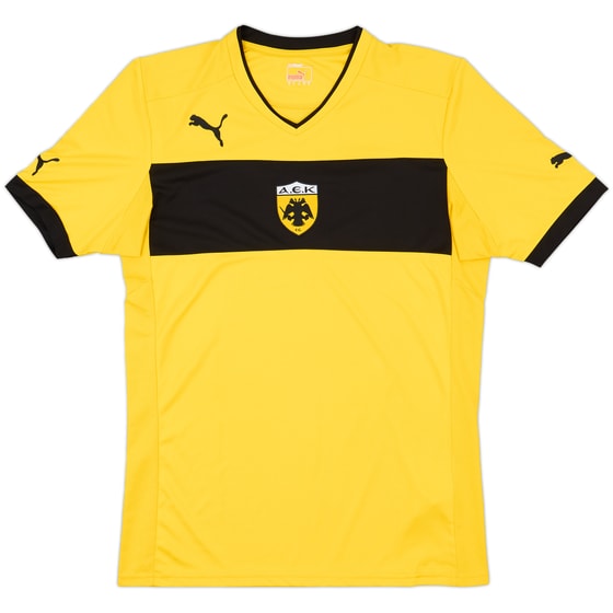 2012-13 AEK Athens Home Shirt - 9/10 - (L)