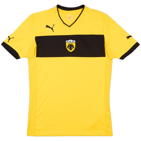 2012-13 AEK Athens Home Shirt - 8/10 - (L)