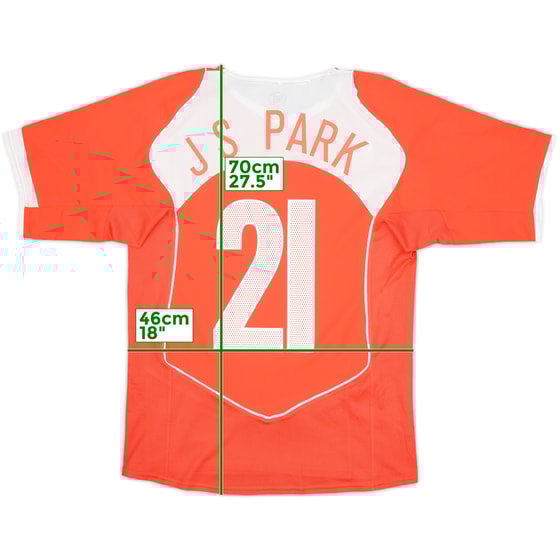 2004-06 South Korea Home Shirt J S Park #21 - 7/10 - (S)