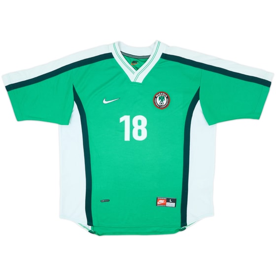 1998-00 Nigeria Home Shirt #18 - 8/10 - (L)