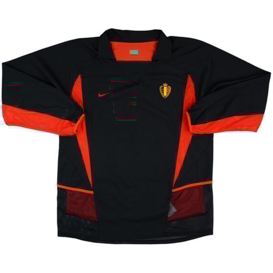 2002-04 Belgium Match Issue Away L/S Shirt #7