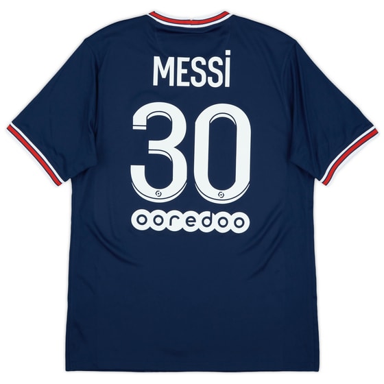 2021-22 Paris Saint-Germain Home Shirt Messi #30 - 10/10 - (M)