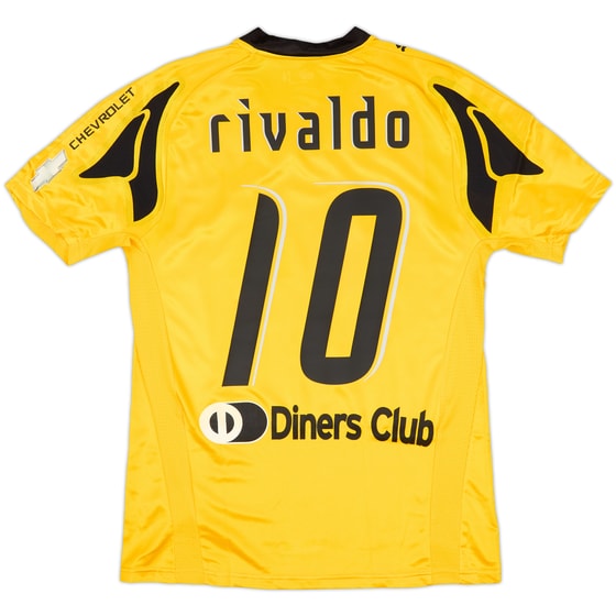 2007-08 AEK Athens Home Shirt Rivaldo #10 (M)