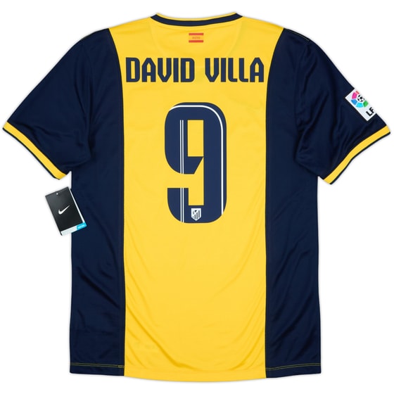 2013-14 Atletico Madrid Away Shirt David Villa #9 (M)